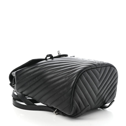 Chanel Calfskin Chevron Quilted Small Urban Spirit Backpack Black 4 of 10