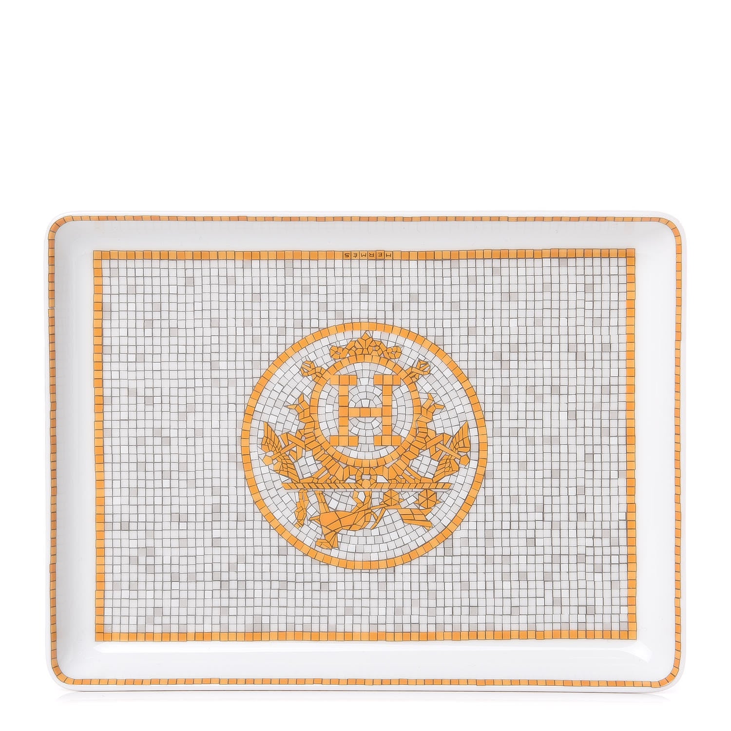 Hermes Porcelain Mosaique au 24 Sushi Plate 1 of 8