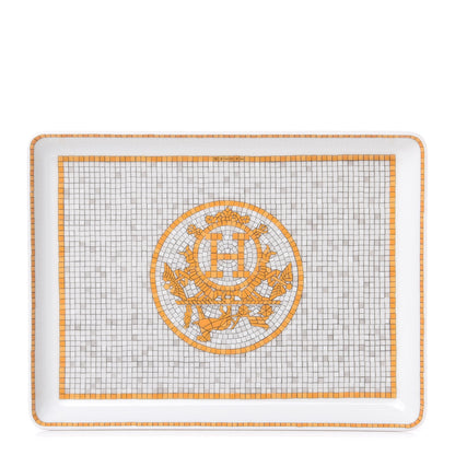 Hermes Porcelain Mosaique au 24 Sushi Plate 1 of 8