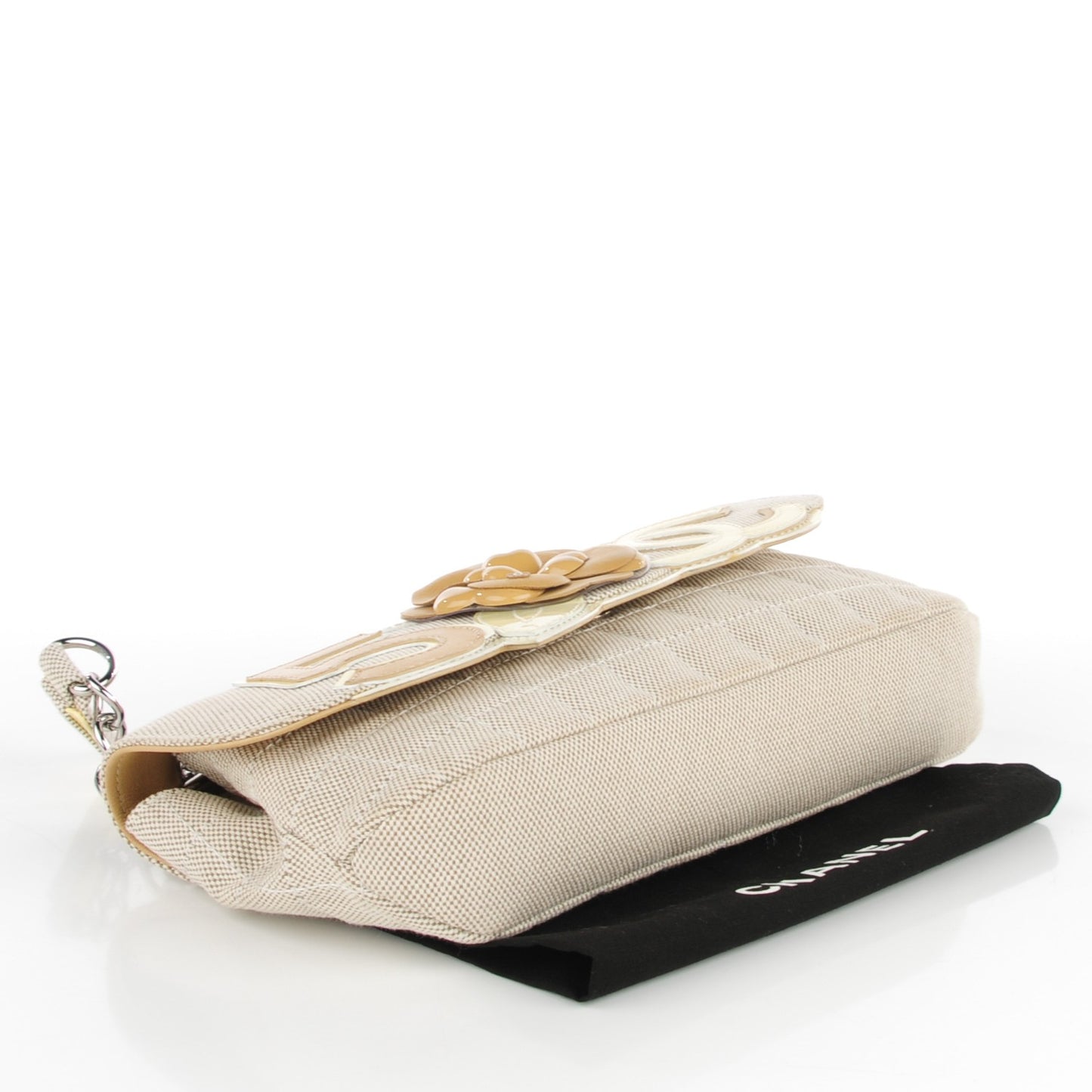Canvas Camellia N°5 Flap Beige