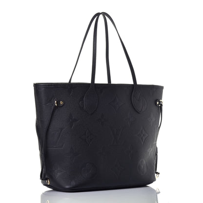 Louis Vuitton Empreinte Monogram Giant Neverfull MM Black 3 of 8