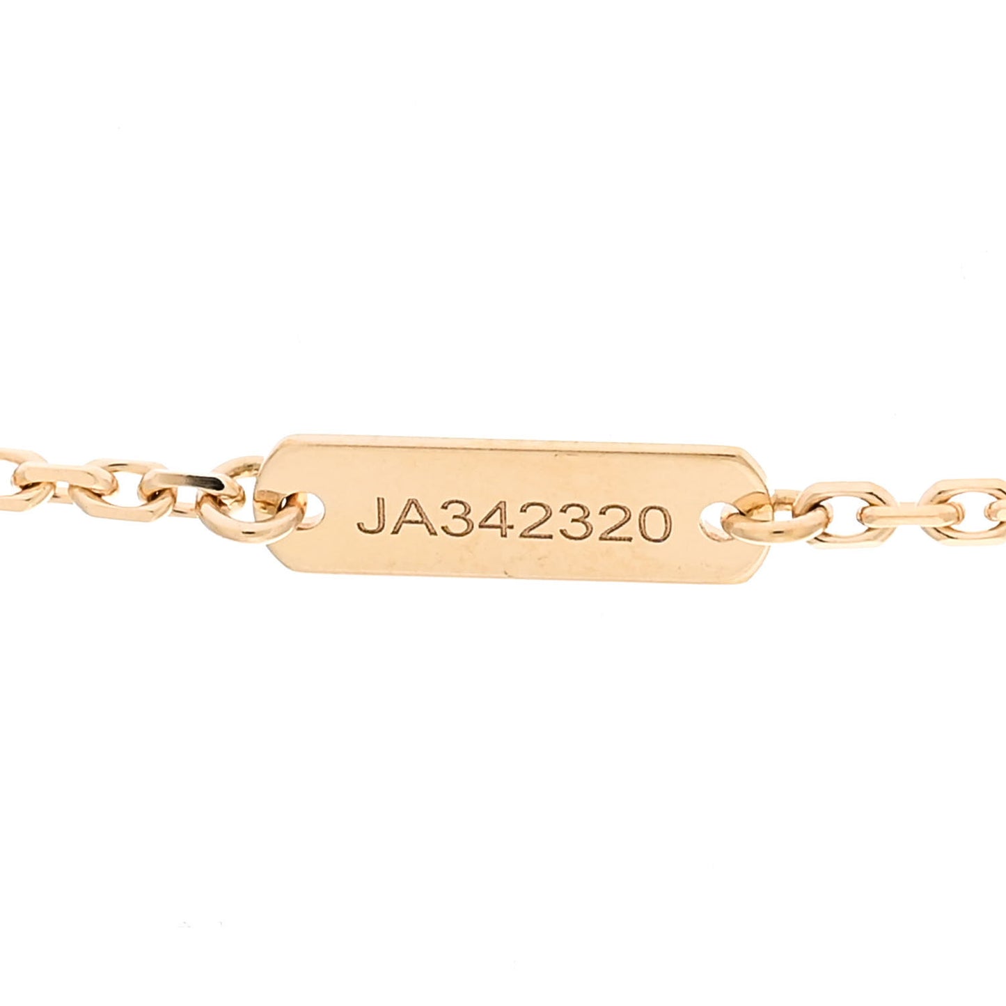 18K Yellow Gold Diamond Yellow Mother of Pearl Vintage Alhambra Pendant Necklace