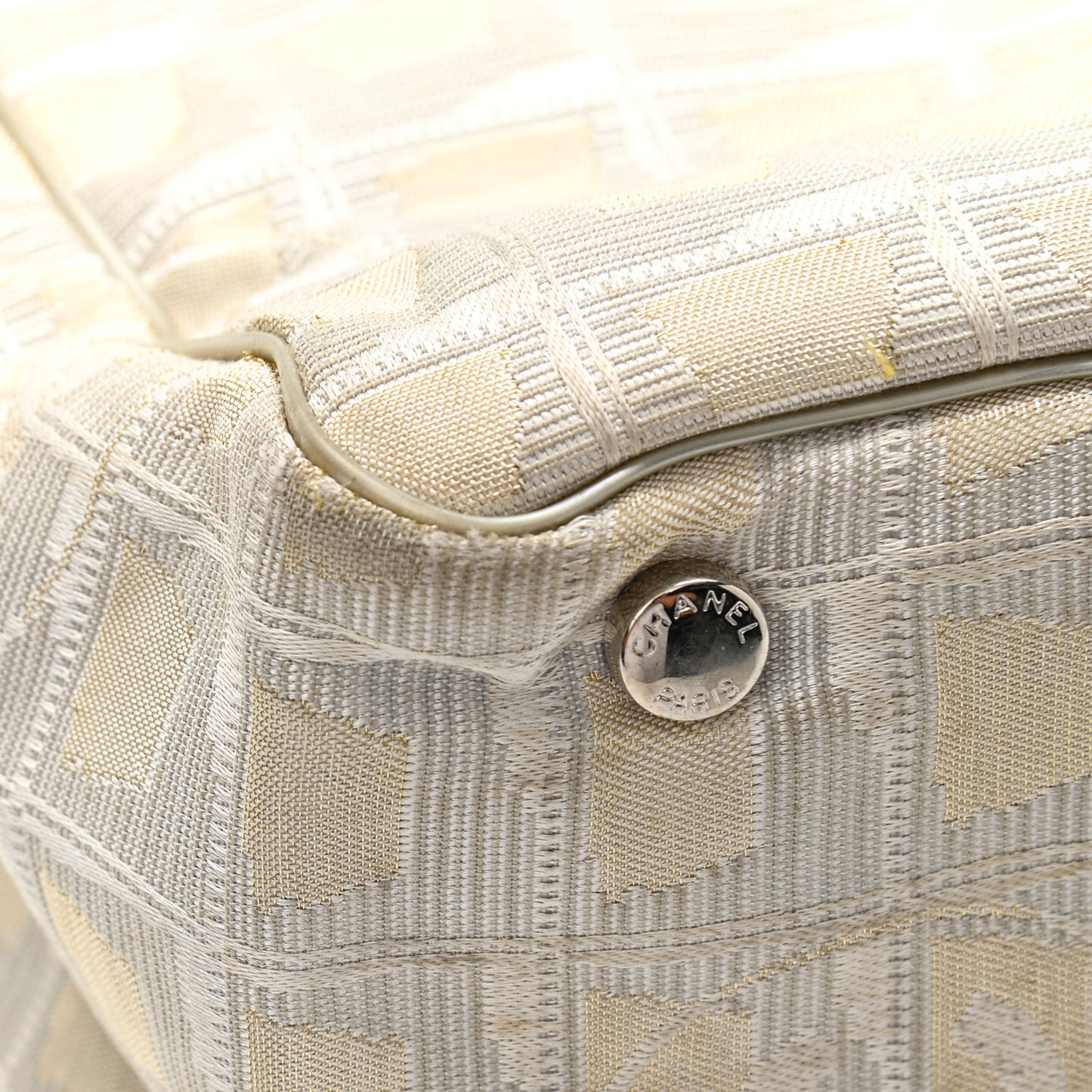 Nylon Medium Travel Tote Beige