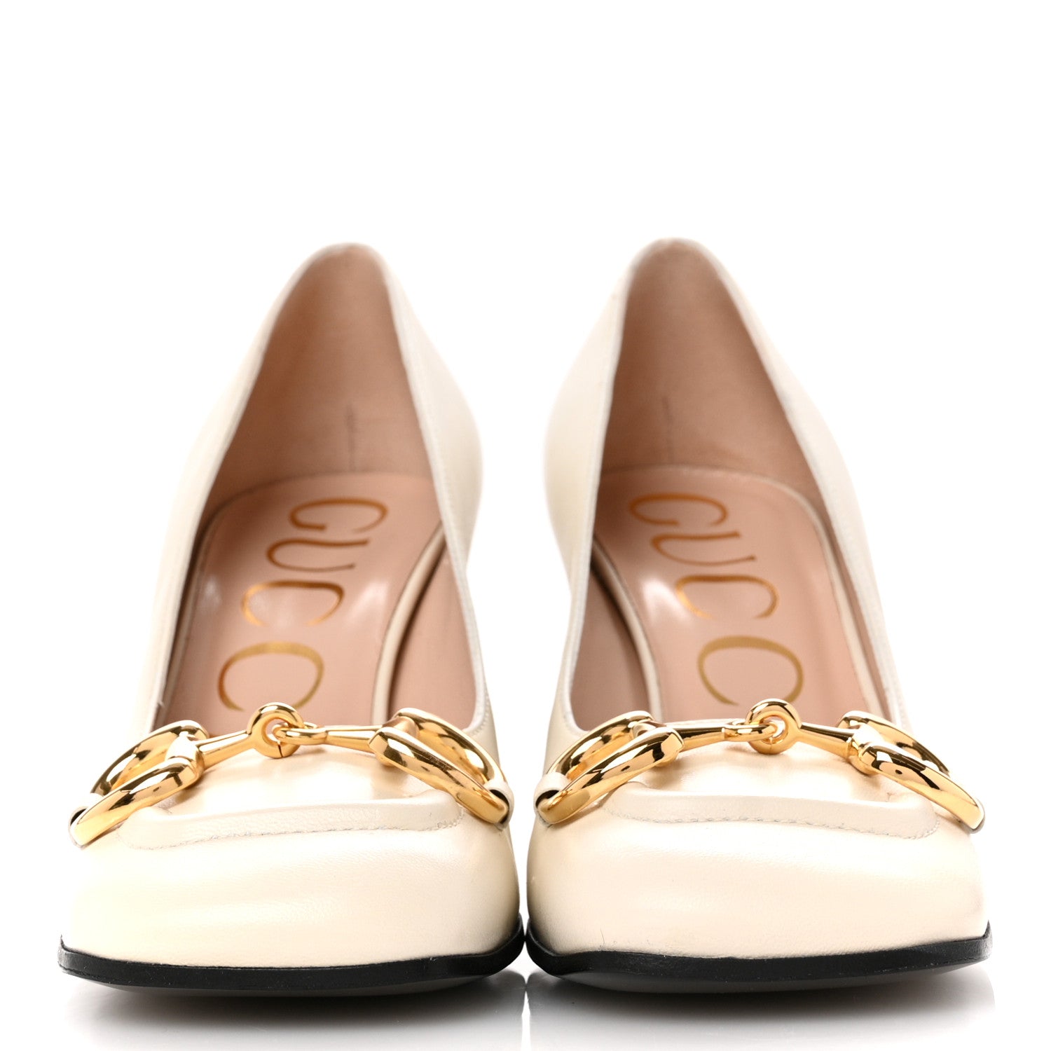Gucci Malaga Kid Horsebit Pumps 35.5 Mystic White 3 of 12