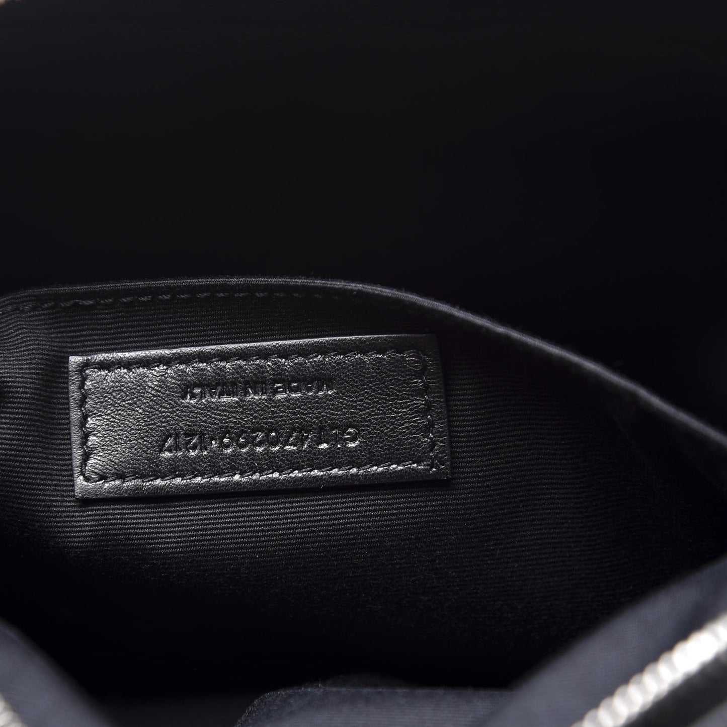 Lambskin Monogram Small Lou Camera Bag Black