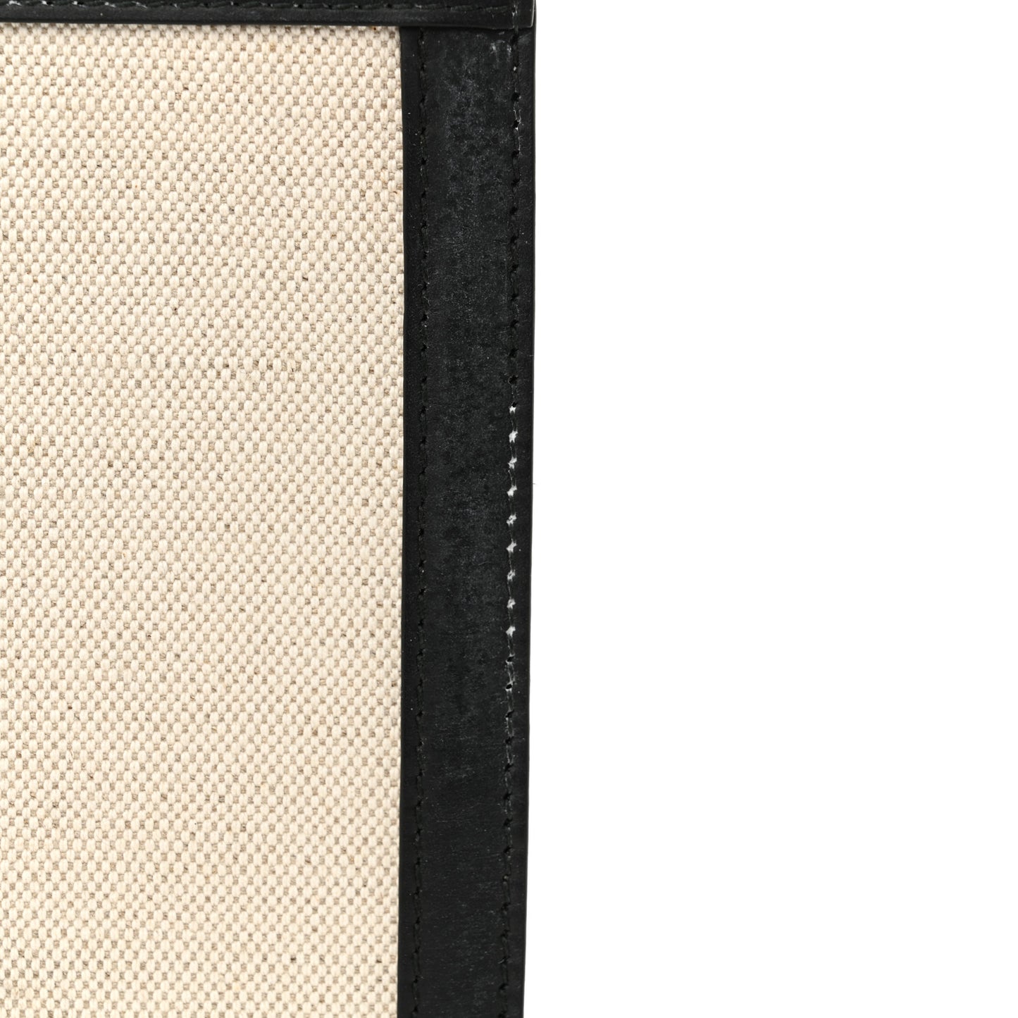 Cotton Canvas Pochette Crossbody Bag Black