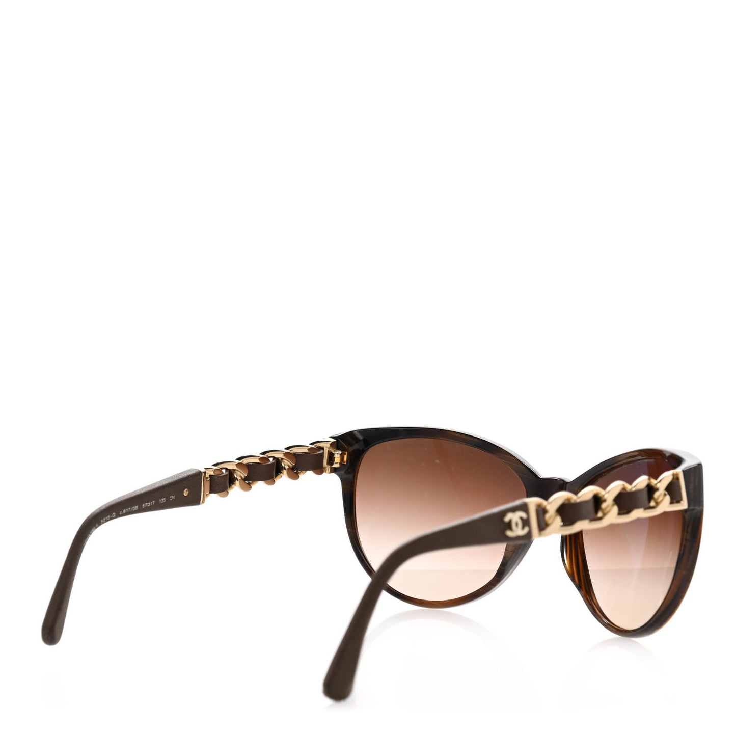 Acetate CC Chain Sunglasses 5215Q Brown