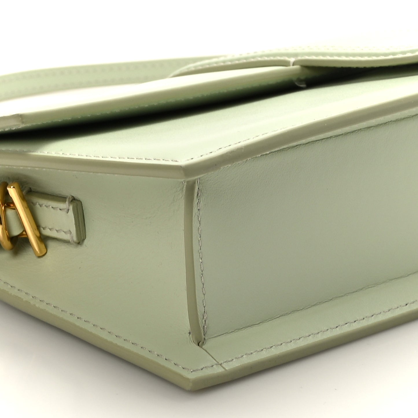 Smooth Calfskin Le Bambino Long Mint Green