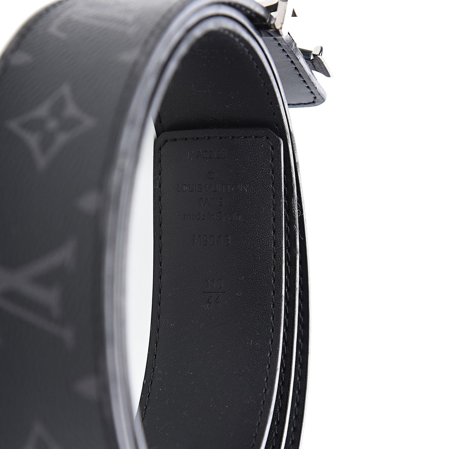 Monogram Eclipse Taigarama 40mm LV Initiales Reversible Belt 110 44 Black