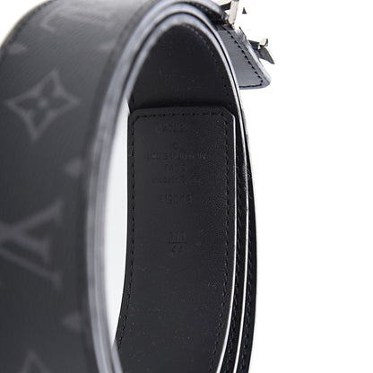 Louis Vuitton Monogram Eclipse Taigarama 40mm LV Initiales Reversible Belt 110 44 Black 5 of 5