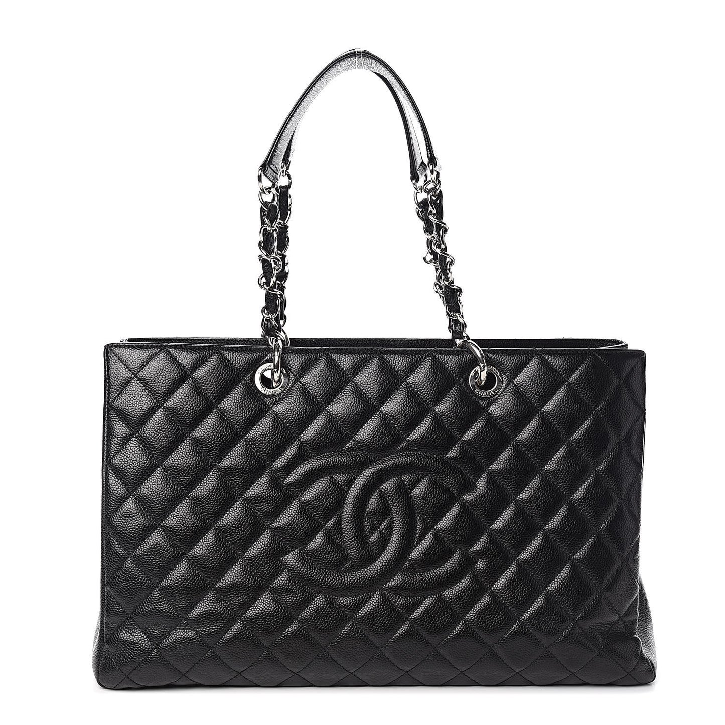 Caviar Quilted XL Grand Shopping Tote GST Black