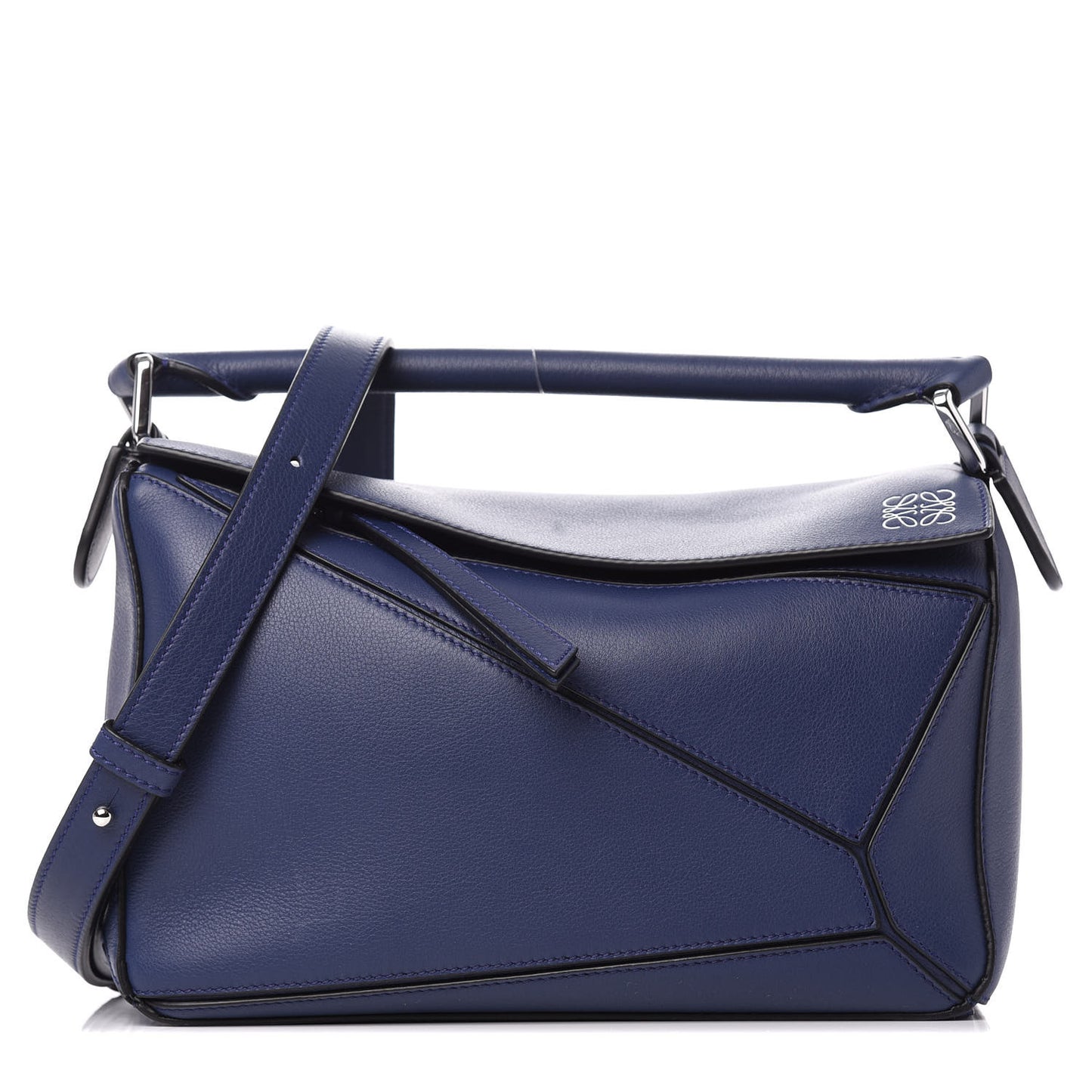 Calfskin Small Puzzle Bag Marine