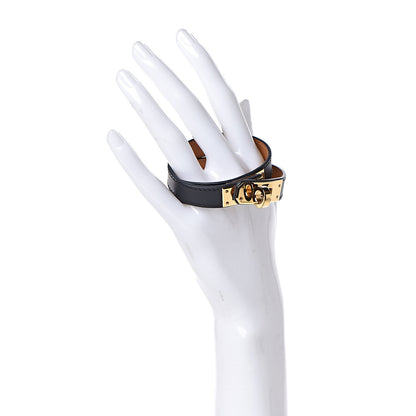 Hermes Chamonix Kelly Double Tour Bracelet S Black 2 of 5