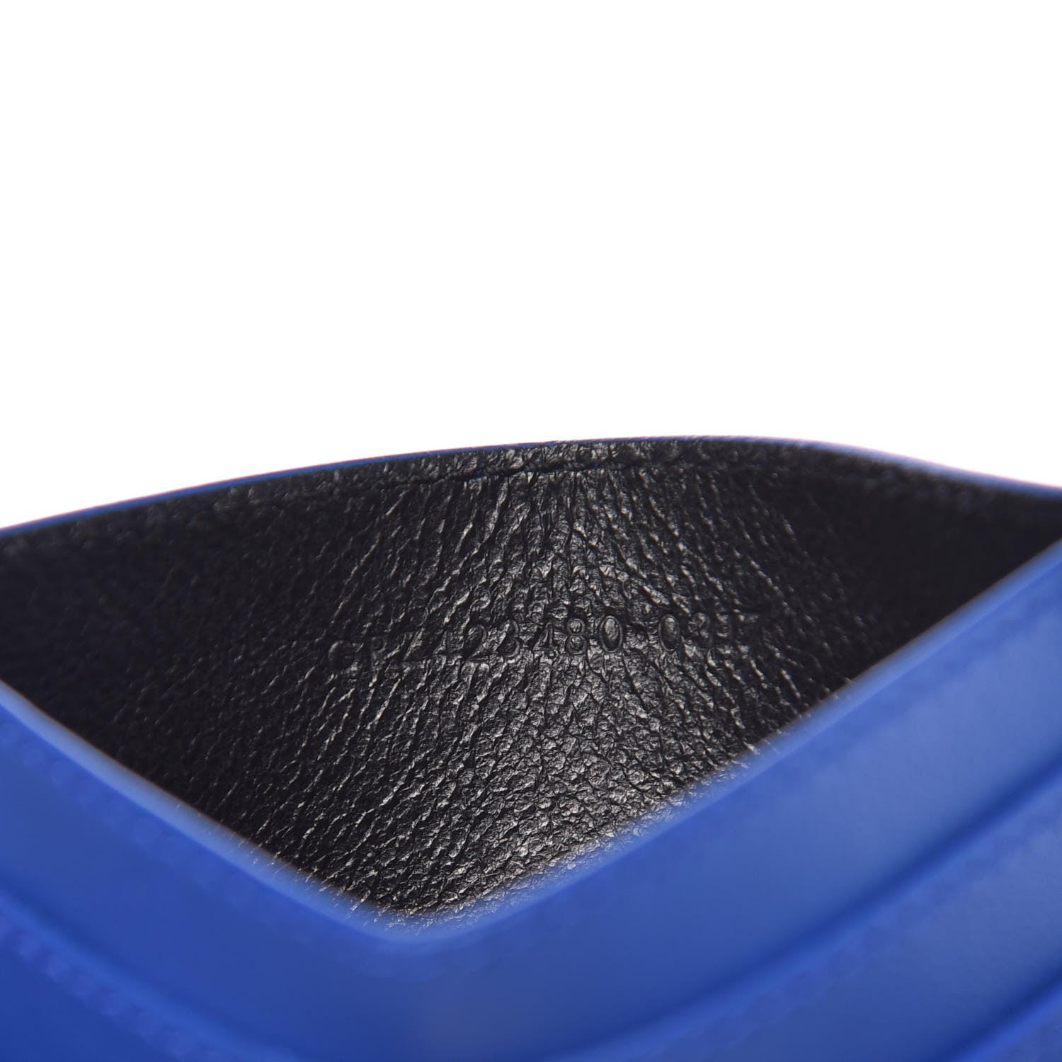 Saint Laurent Calfskin Monogram Credit Card Case Blue Majorelle 7 of 8