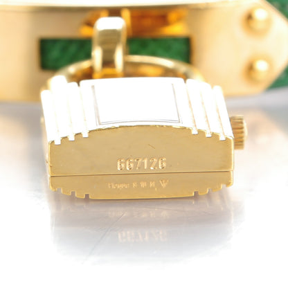 Hermes Stainless Steel Courchevel 20mm Kelly Cadena Quartz Watch Vert Clair 5 of 9