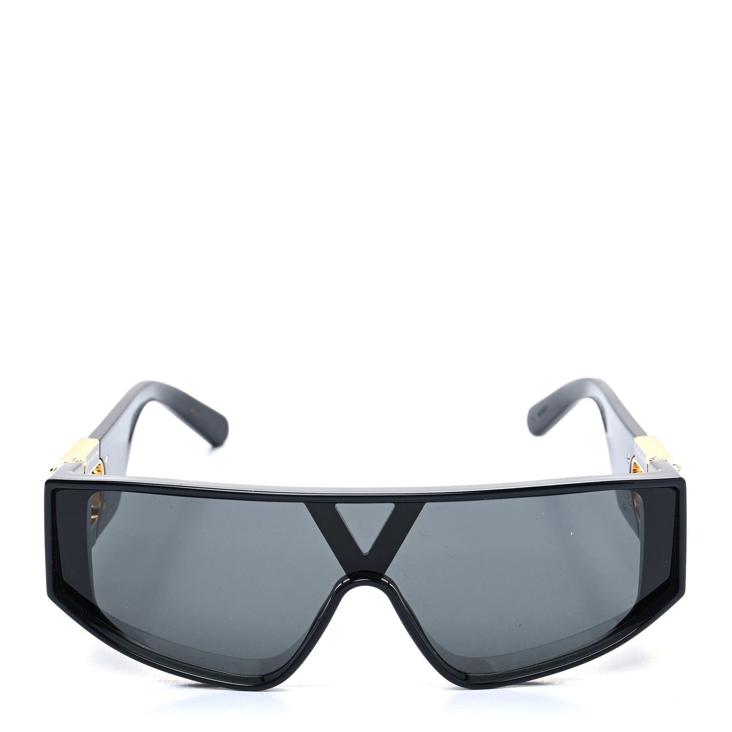 Louis Vuitton Acetate LV Link Square Sunglasses Z1480U Black 2 of 9