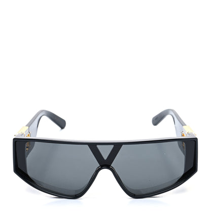Louis Vuitton Acetate LV Link Square Sunglasses Z1480U Black 2 of 9