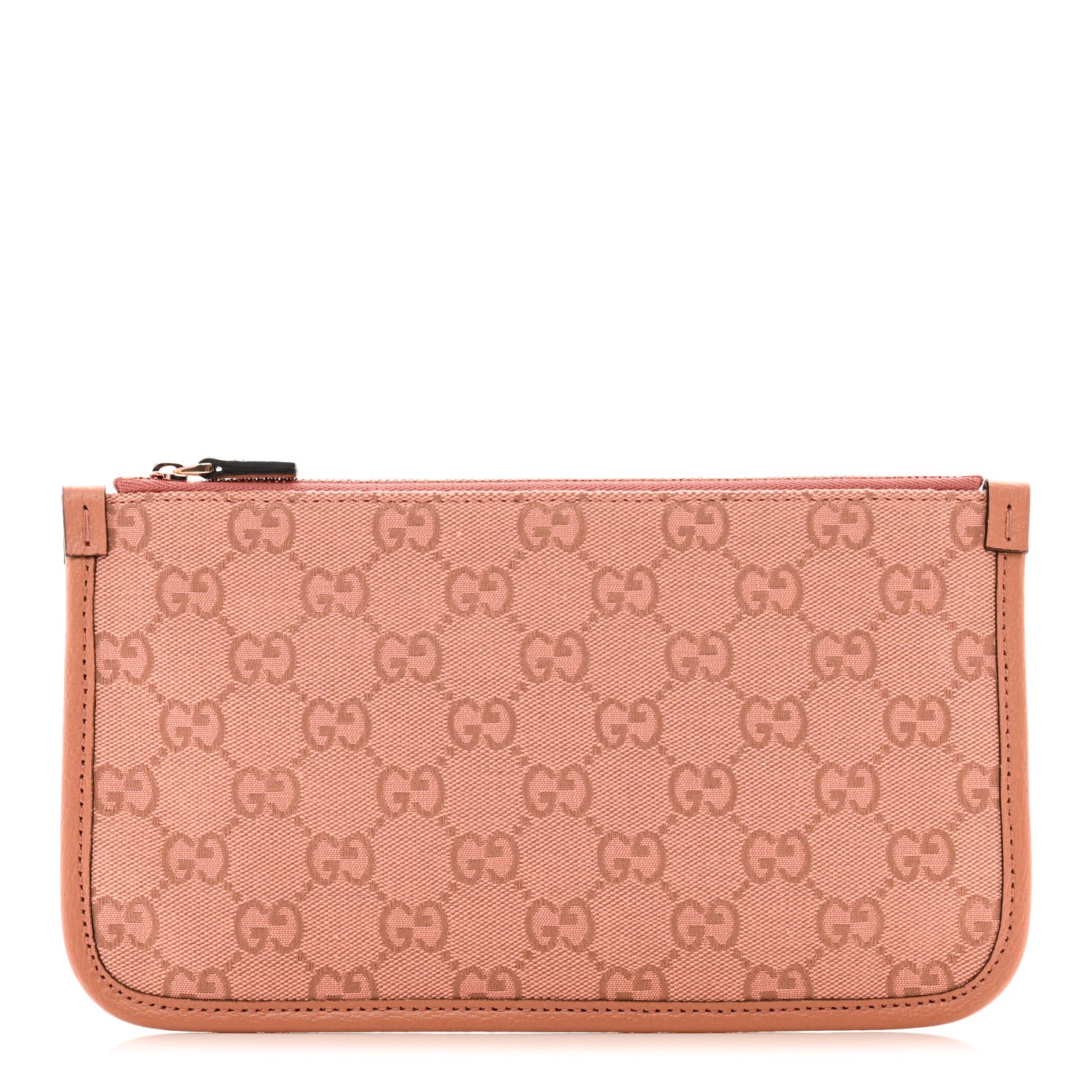 Gucci Monogram Textured Dollar Calfskin Ophidia Shopping Tote Pouch Cloche Rose Pink 1 of 7