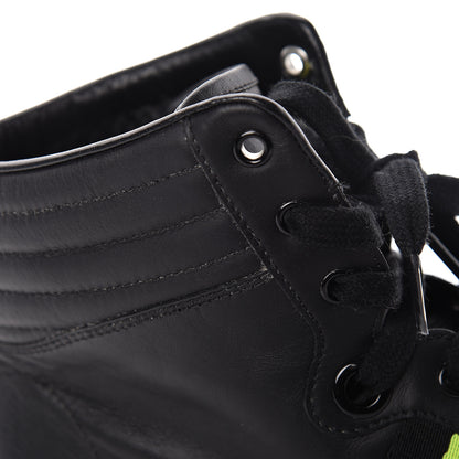 Gucci Calfskin GG Viaggio High-Top Sneakers 10.5 Black Green Fluo 14 of 20