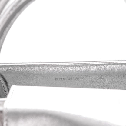 Christian Dior Grained Calfskin Mini Diorever Flap Silver 6 of 8
