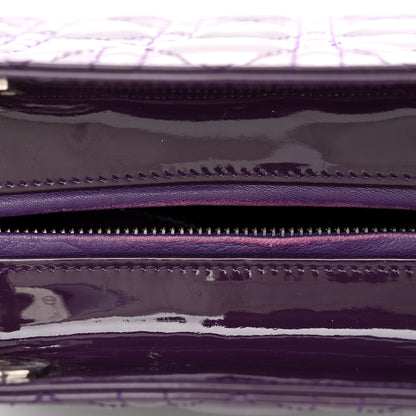 Christian Dior Patent Cannage Medium Lady Dior Purple 11 of 11