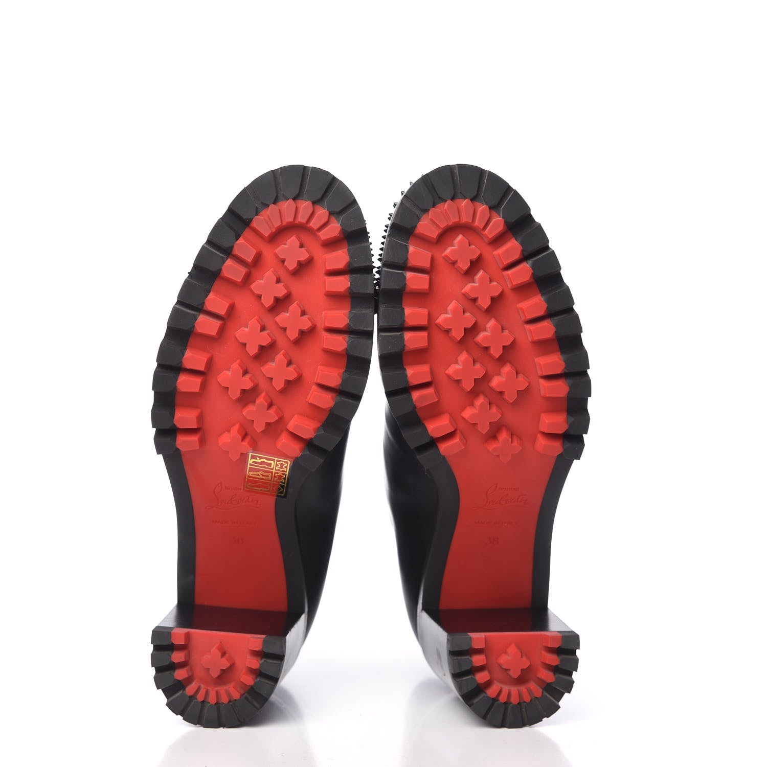 Christian Louboutin Calfskin Spikes Olivia 70 Snow Boots 38 Black 5 of 6