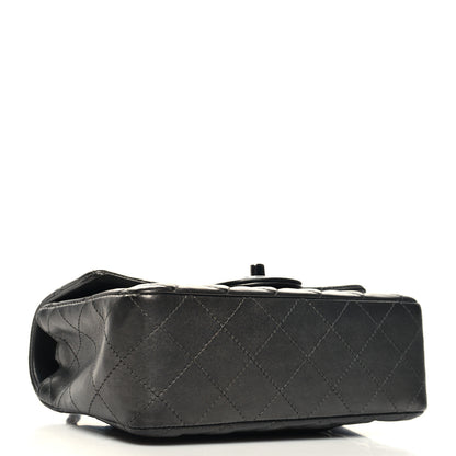 Chanel Iridescent Calfskin Quilted Mini Rectangular Flap Charcoal Grey 4 of 12