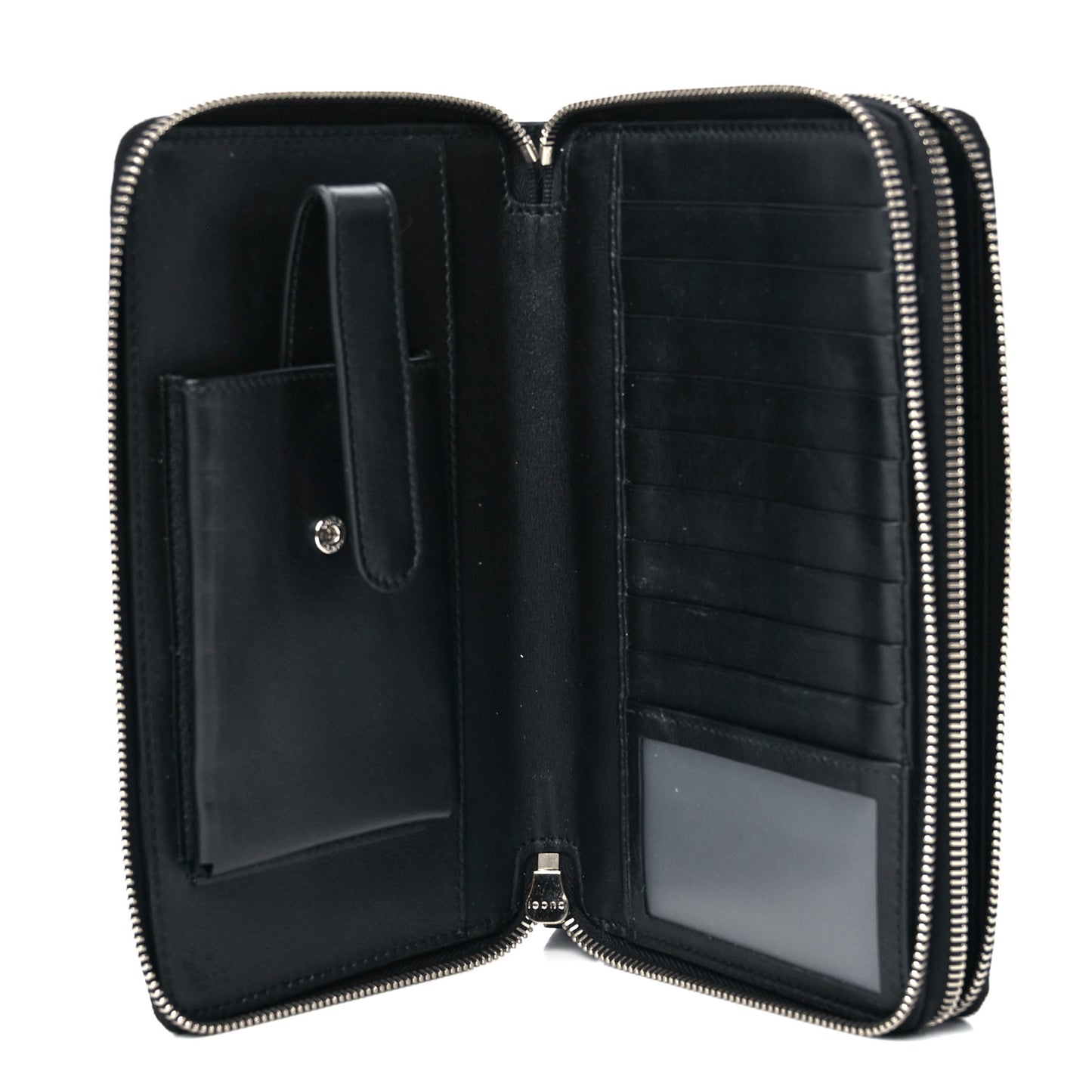 Microguccissima Zip Around Top Handle Travel Wallet Testa di Moro