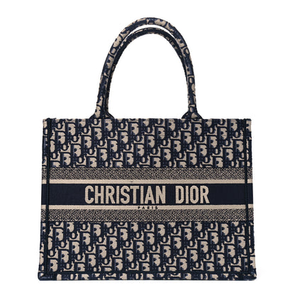 Christian Dior Oblique Medium Book Tote Blue Multicolor 1 of 4