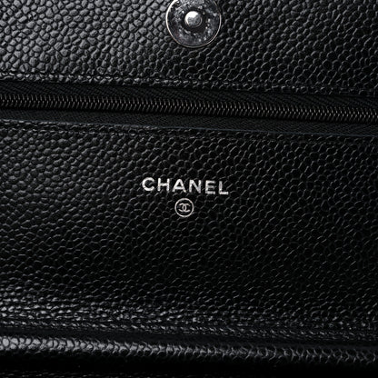 Chanel Caviar Quilted Wallet On Chain WOC Black 6 of 11