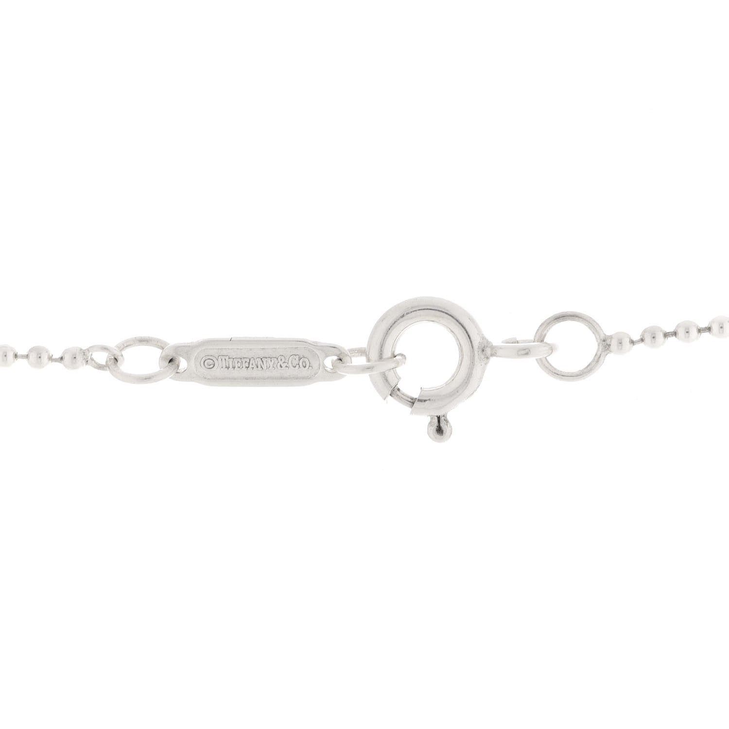 Tiffany Sterling Silver Diamond Small Daisy Key Pendant Necklace 6 of 8