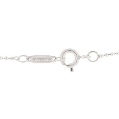 Tiffany Sterling Silver Diamond Small Daisy Key Pendant Necklace 6 of 8