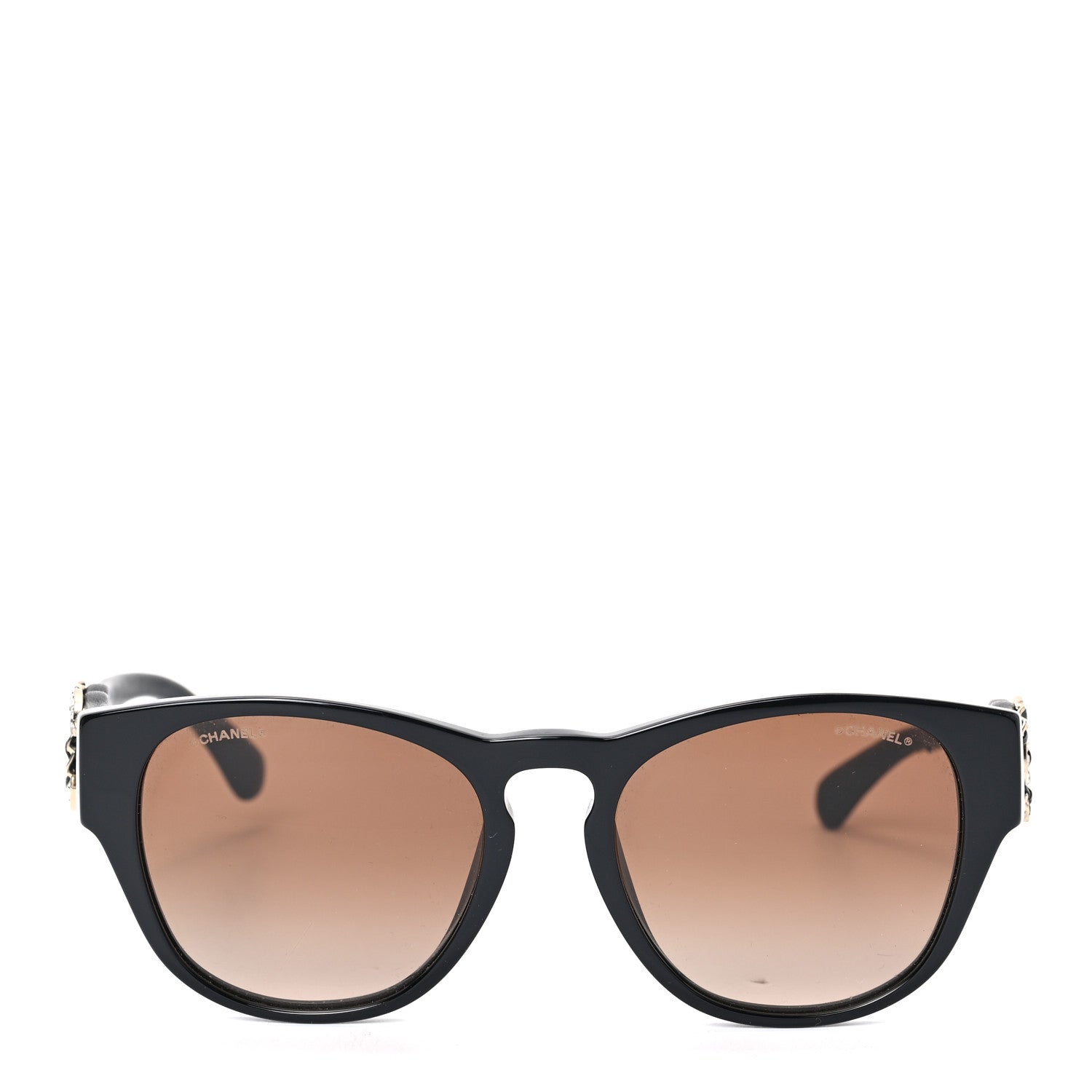 Chanel Crystal Lambskin CC Sunglasses 5455-Q-A Black 2 of 7