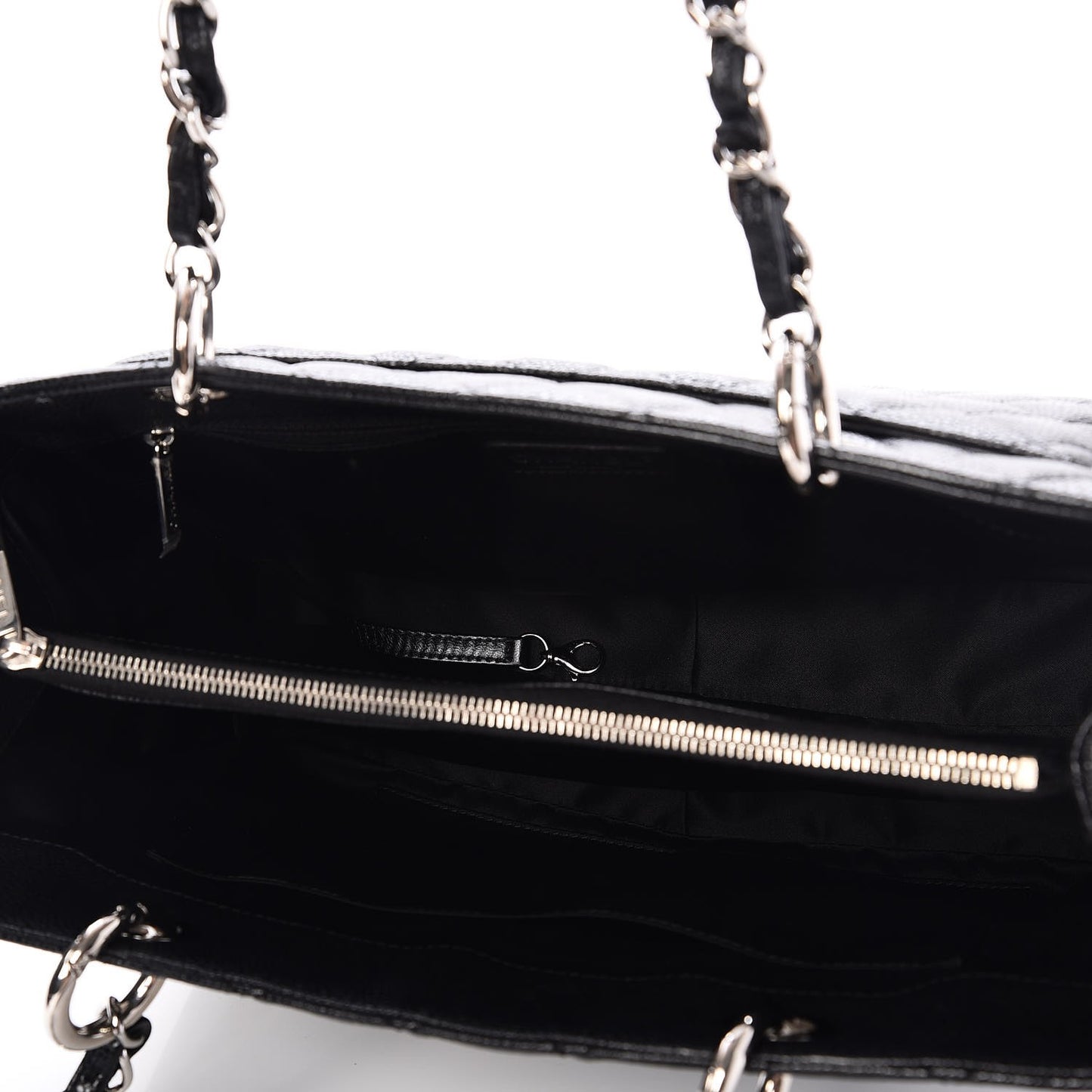 Caviar Quilted Grand Shopping Tote GST Black