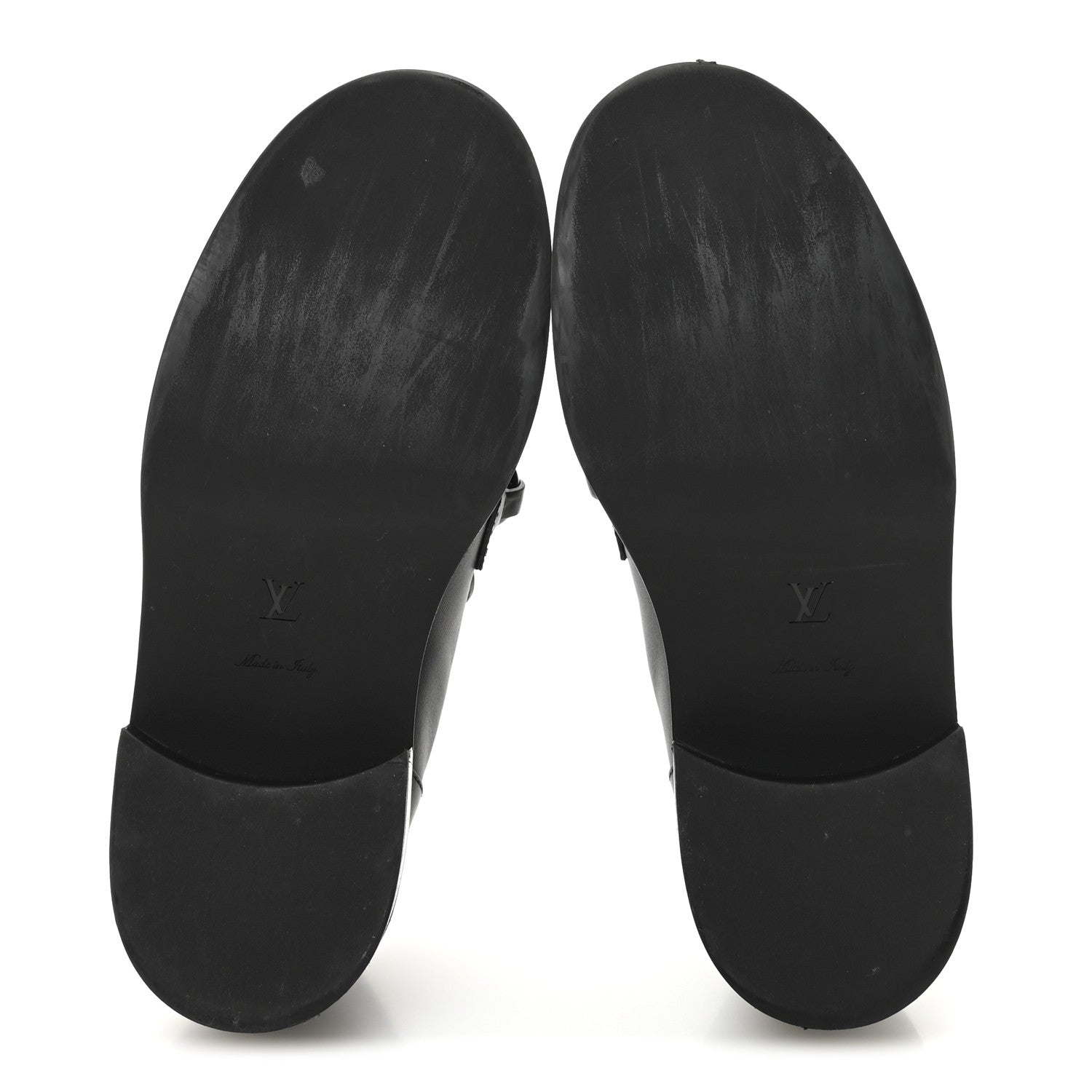 Louis Vuitton Calfskin Oversized Chain Academy Loafers 37 Black 6 of 9