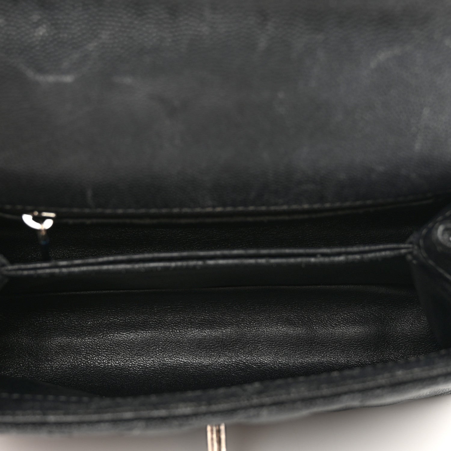 Chanel Caviar Lizard Embossed Quilted Mini Coco Handle Flap Black 6 of 12
