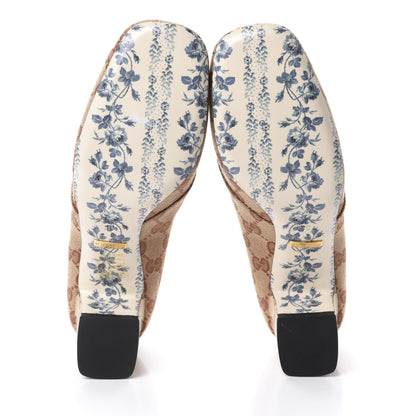 Gucci Monogram GG Victoire 55mm Loafer Pumps 38.5 Beige Ruggine 6 of 10