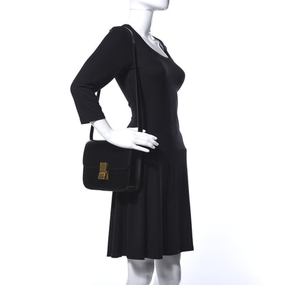 Celine Box Calfskin Medium Classic Box Flap Bag Black 2 of 12