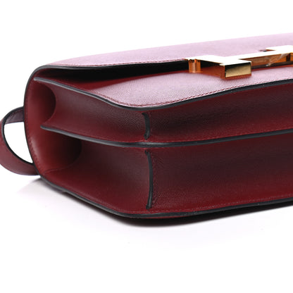 Hermes Grained Monsieur Constance 24 Rouge H 8 of 9