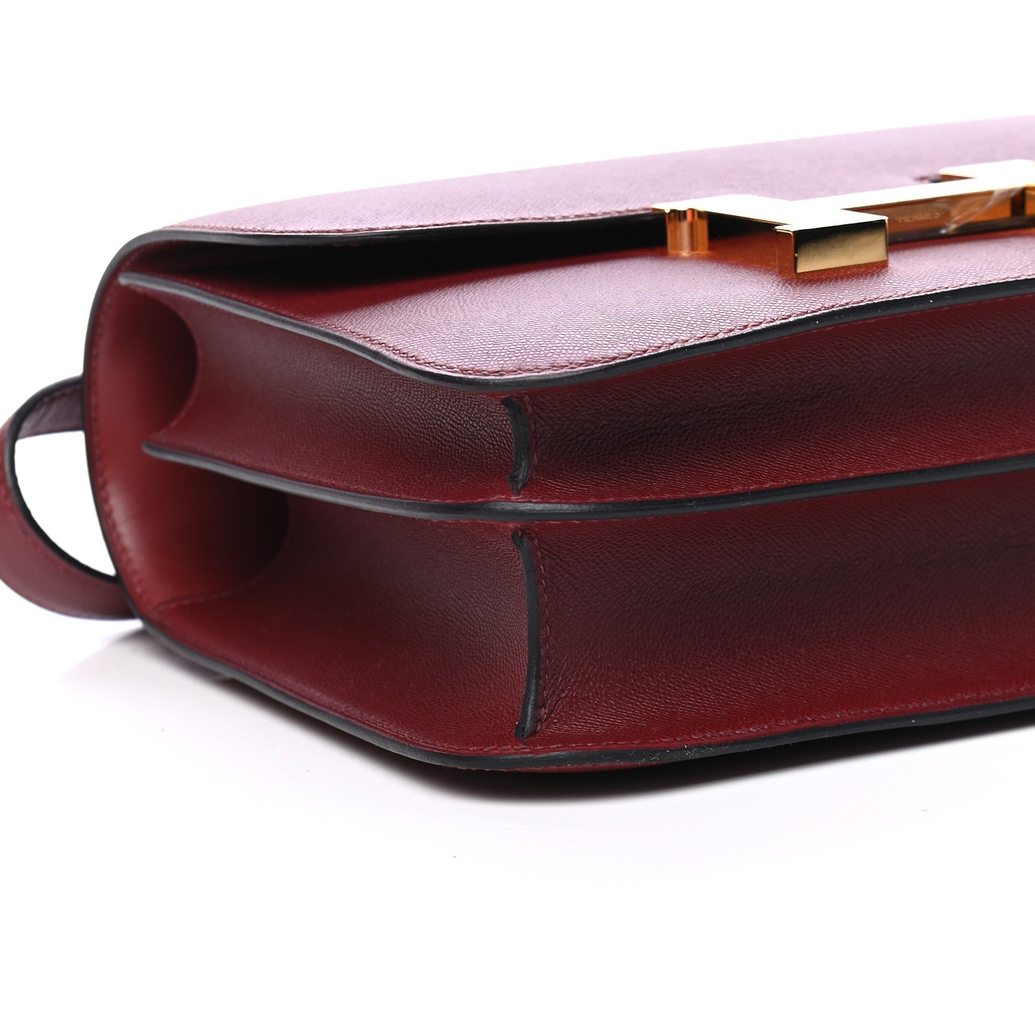 Hermes Grained Monsieur Constance 24 Rouge H 8 of 9
