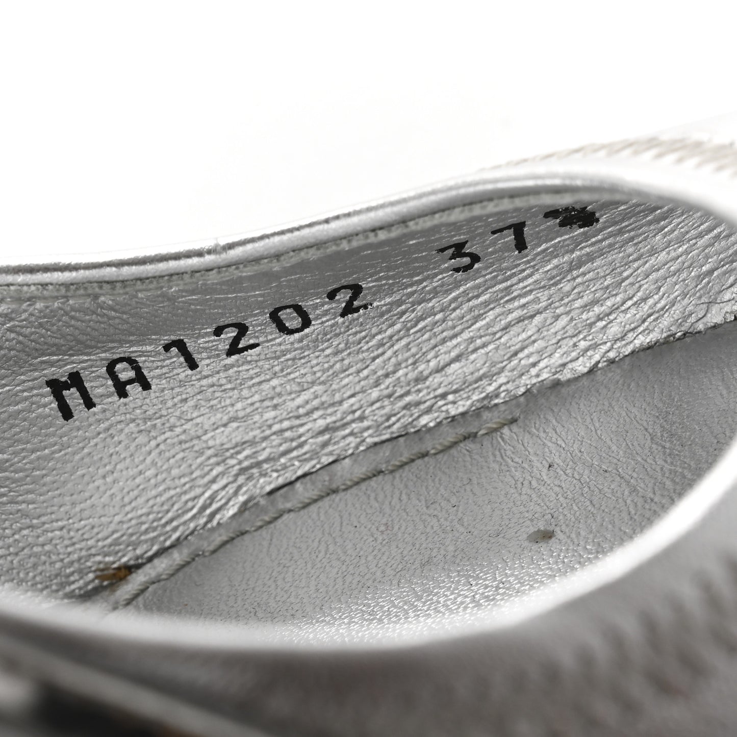 Metallic Lambskin Archlight Slingback Pumps 37.5 Argent