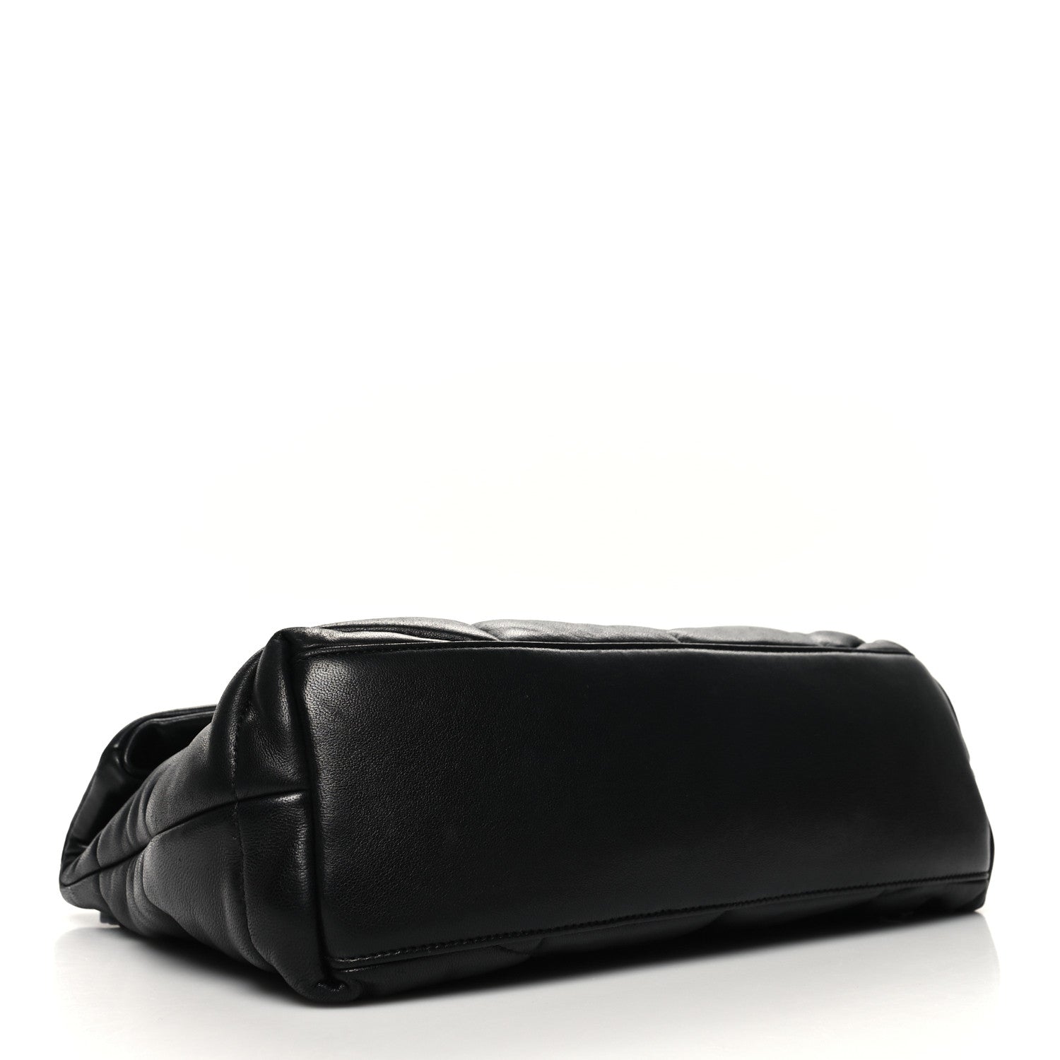 Saint Laurent Lambskin Quilted Small Loulou Puffer Monogram Chain Satchel Black 4 of 11