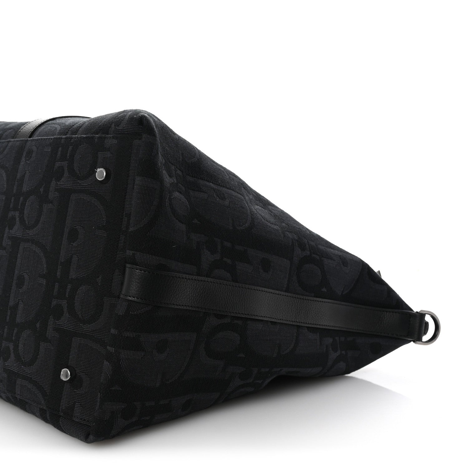 Christian Dior Maxi Oblique Jacquard Weekender 45 Black 8 of 8