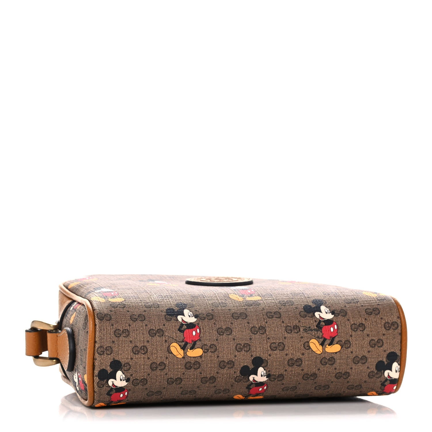 Gucci X DISNEY Mini Vintage GG Supreme Monogram Mickey Mouse Shoulder Bag Beige Vintage Sun Oil 4 of 10