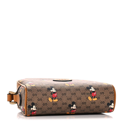 Gucci X DISNEY Mini Vintage GG Supreme Monogram Mickey Mouse Shoulder Bag Beige Vintage Sun Oil 4 of 10