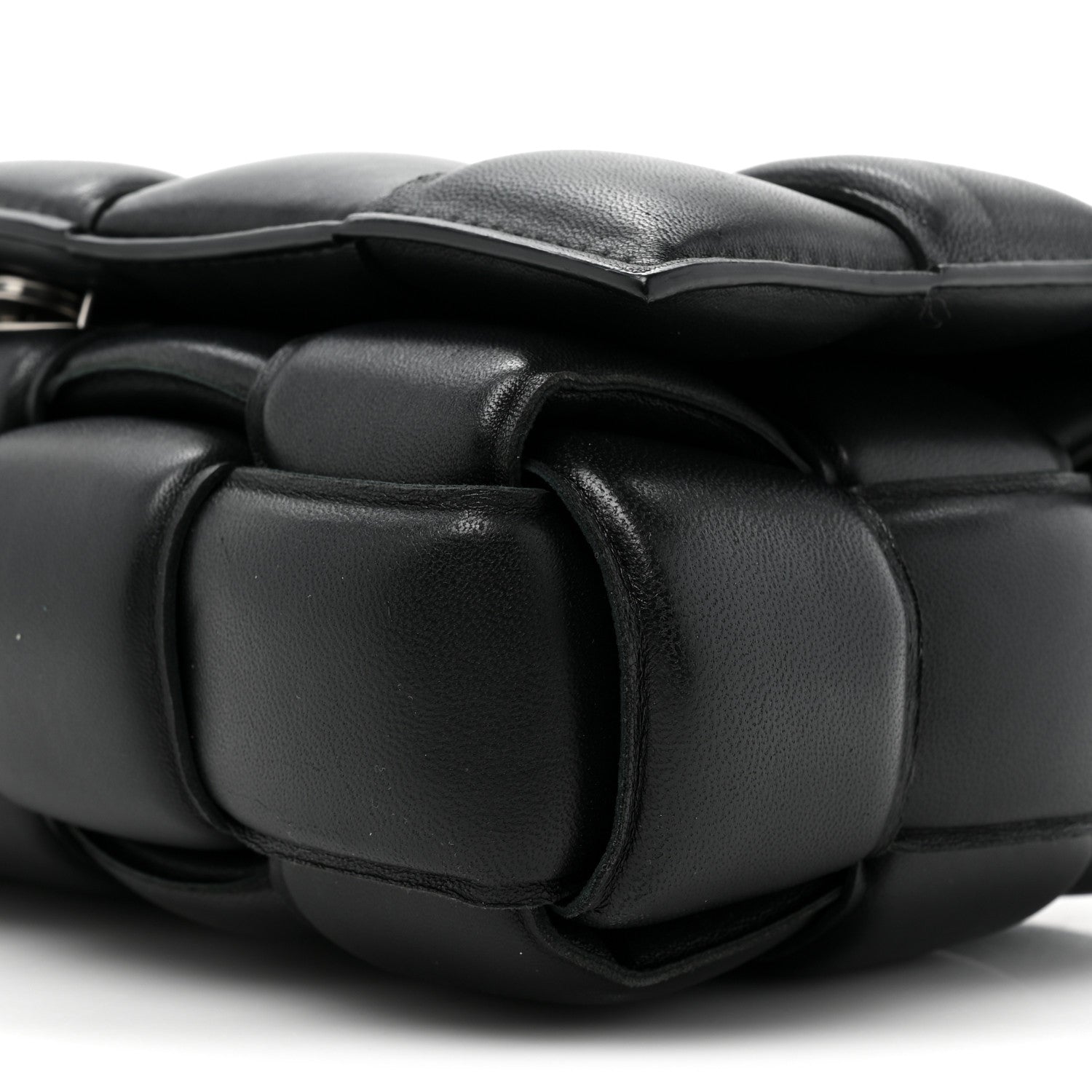 Bottega Veneta Nappa Maxi Intreccio Padded Cassette Crossbody Bag Black 7 of 14
