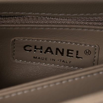 Chanel Caviar Quilted Mini Coco Handle Flap Dark Beige 5 of 6