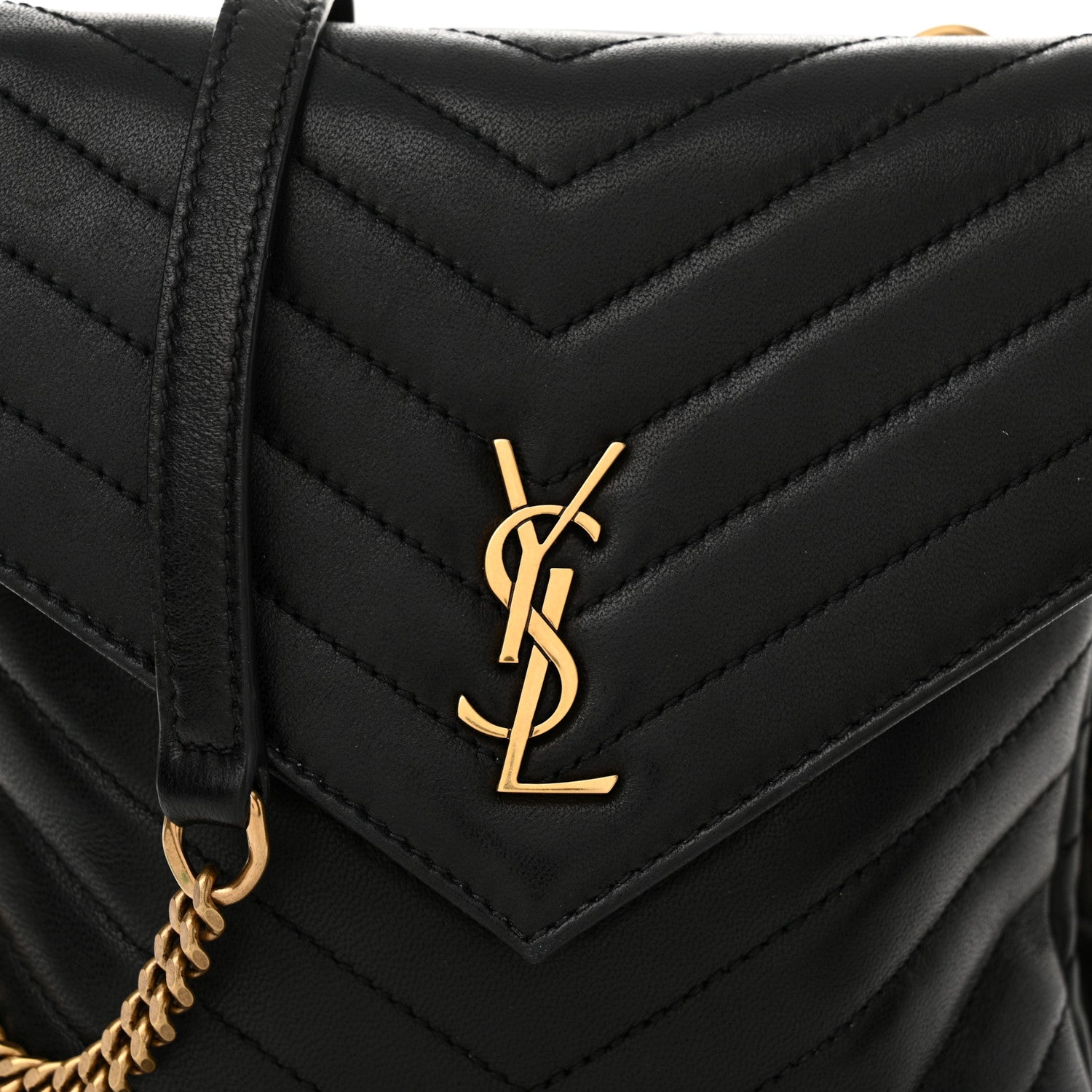 Saint Laurent Lambskin Quilted Double Flap Bag Black 9 of 12