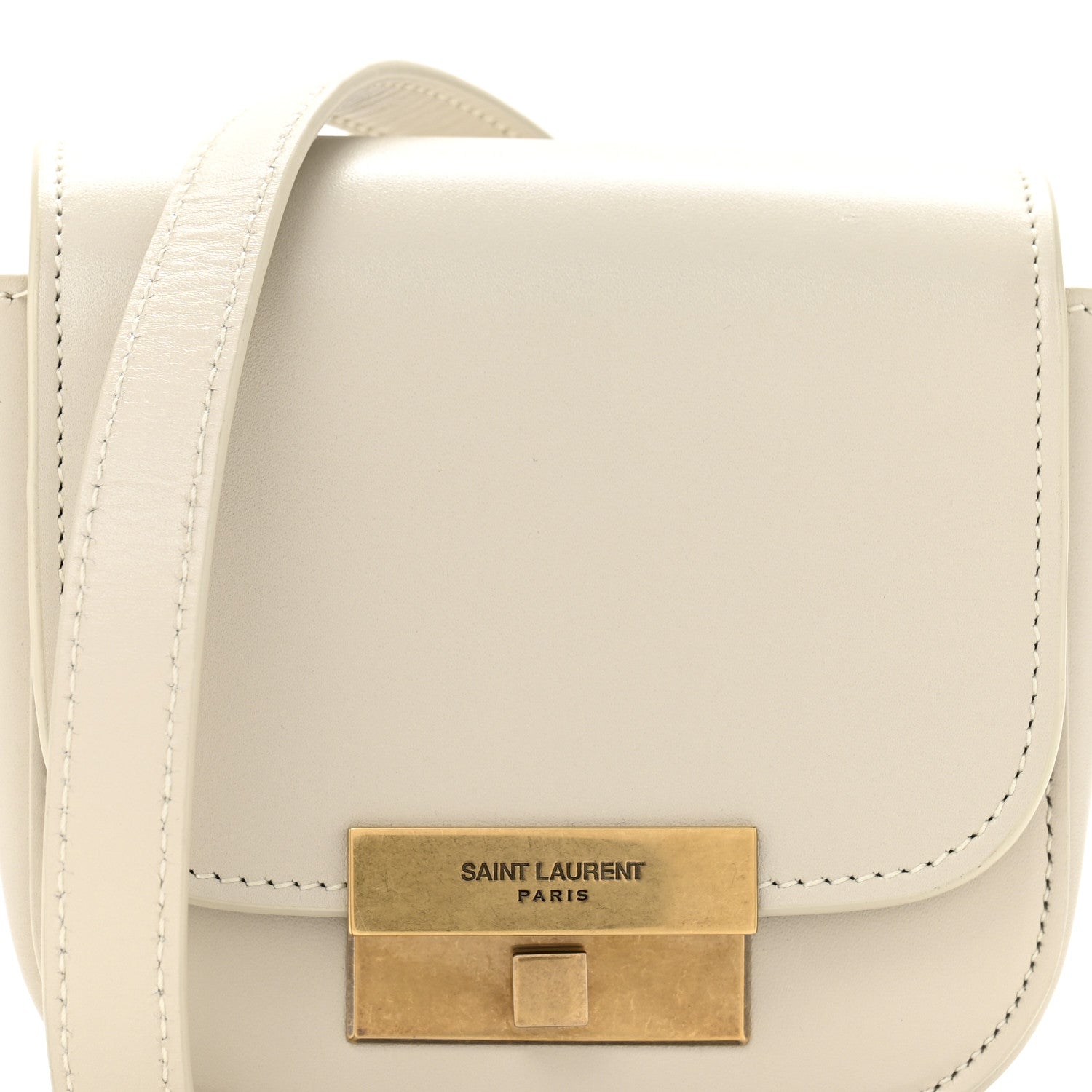 Saint Laurent Smooth Calfskin Mini Betty Satchel Ivory 8 of 13