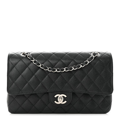 Chanel Caviar Quilted Medium Double Flap Black 1 of 12
